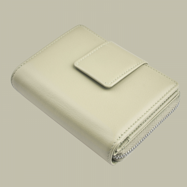 Riccardo Ferducci_116490 045_Damen Reißverschluss-Börse_Leder_beige_Damen_5