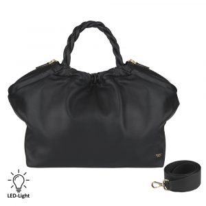 Giorgio Carelli_018434 002_Shopper mit LED-Licht-Fach_Leder_schwarz_Damen_1