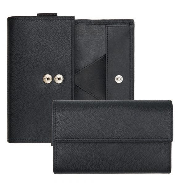 Giorgio Carelli_853450 002_Kellnerbörse mit Öse_Leder_schwarz_Unisex_1