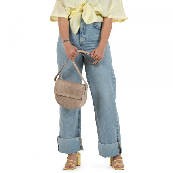 Giorgio Carelli_BU1000183.29 15_ICON IVY HALF MOON BAG_Leder_grey_Unisex_5