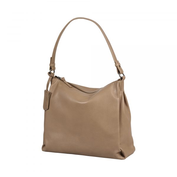 Giorgio Carelli_BU1000305.84 25_JUST JOLIE HOBO_Leder_taupe_Unisex_2