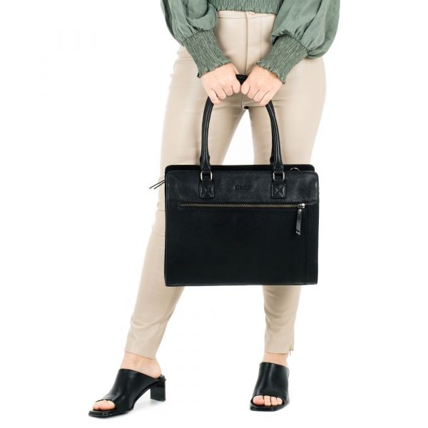 Giorgio Carelli_BU8007001.56 10_ANTIQUE AVERY HANDBAG M 14 Zoll_Leder_black_Unisex_5