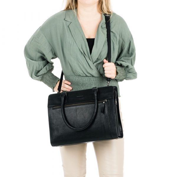 Giorgio Carelli_BU8007001.56 10_ANTIQUE AVERY HANDBAG M 14 Zoll_Leder_black_Unisex_6