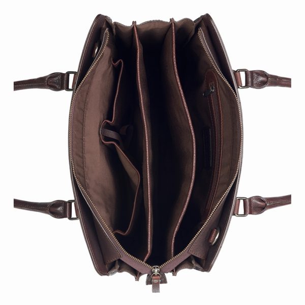 Giorgio Carelli_BU8007001.56 20_ANTIQUE AVERY HANDBAG M 14 Zoll_Leder_braun_Unisex_3