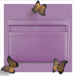 Ferducci - Elements_116490 066_Damen Reißverschluss-Börse_Leder_lila_Damen_1