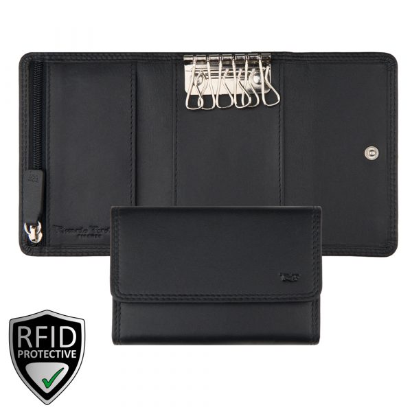Riccardo Ferducci_015240 002_Schlüsseletui_Leder_schwarz_Unisex_1