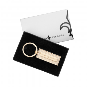 Riccardo Ferducci_238970 095_Schlüsselanhänger_Metall_brushed gold_Unisex_2