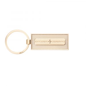 Riccardo Ferducci_238970 095_Schlüsselanhänger_Metall_brushed gold_Unisex_1