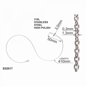 Riccardo Ferducci_RFE02017 000_Kreuz Kette De Medici_Edelstahl_Edelstahl_Damen_2